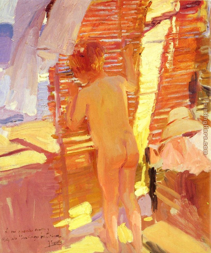 The Inquisitive Child painting - Joaquin Sorolla y Bastida The Inquisitive Child art painting